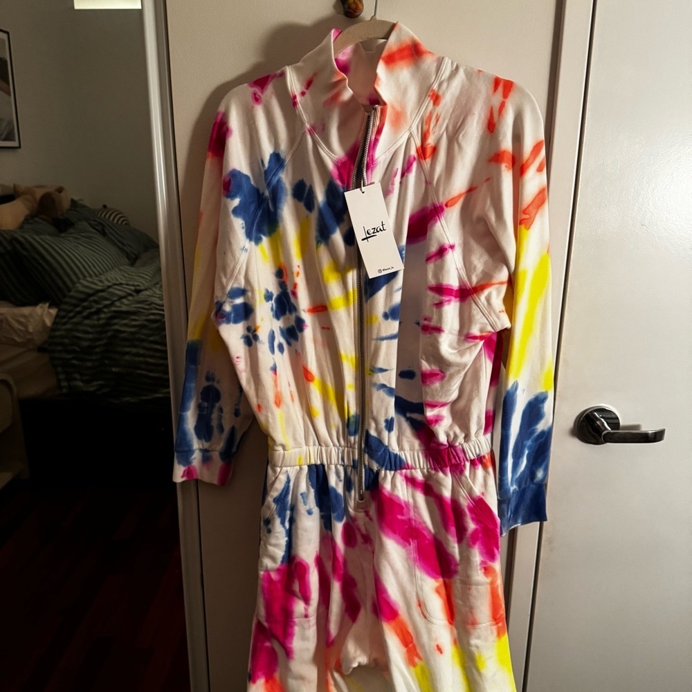 LEZAT restore tie dye jumpsuit NWT - Picture 3 of 7